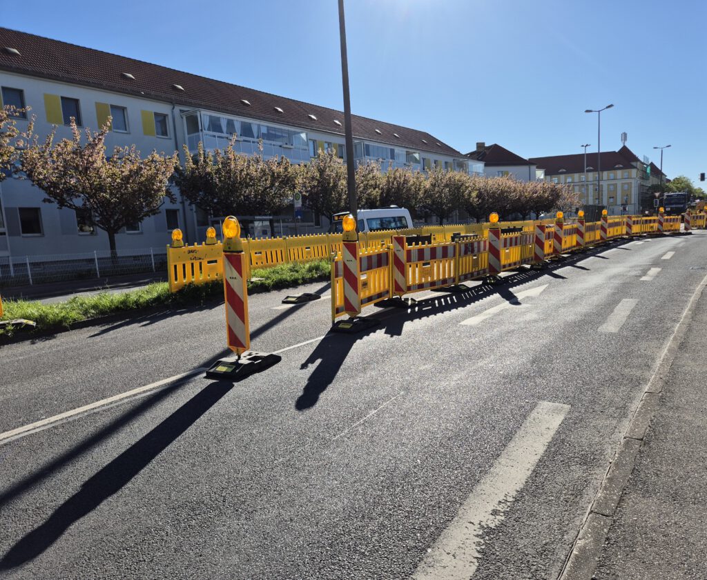 Eine Baustelle im öffentlichen Verkehrsraum